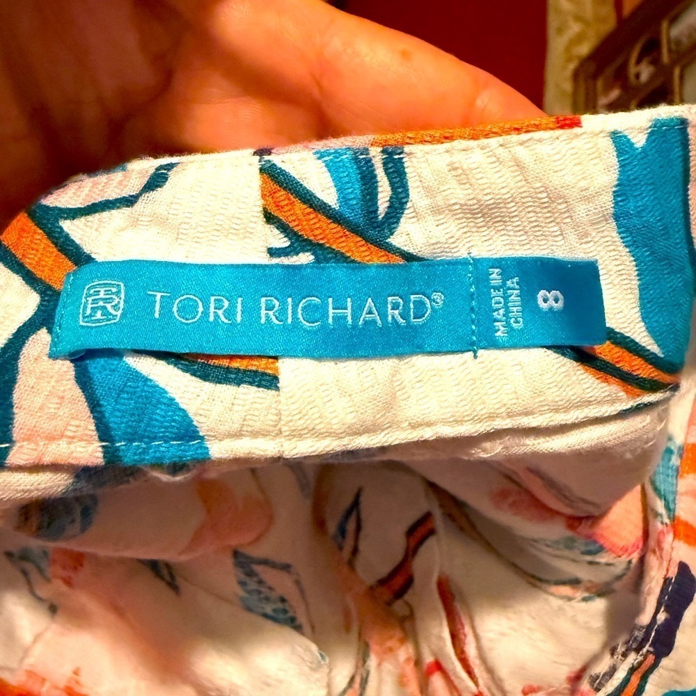 Tori Richard Bali Hi Chelsea Short Women's Sz 8 Tropical Beach Vacation Honolulu - Picture 3 of 5